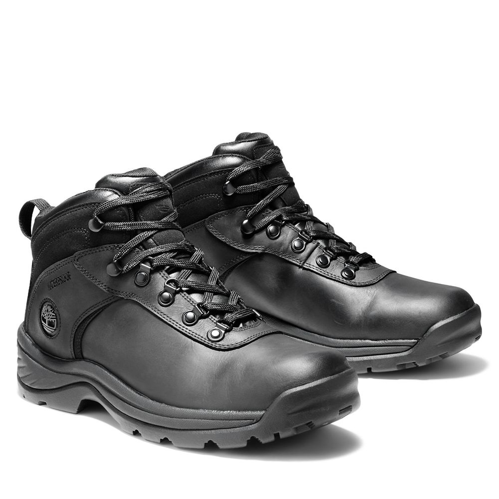 Botas de Montaña Timberland Hombre Flume Mid Waterproof Negras - Chile UZQ-640291